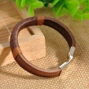 Retro Punk Unisex Leather Bracelet