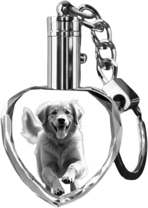 rhombus- 3D Custom Crystal Photo Keychain - Personalized Picture Keychain, Unique and Thoughtful Gift Idea