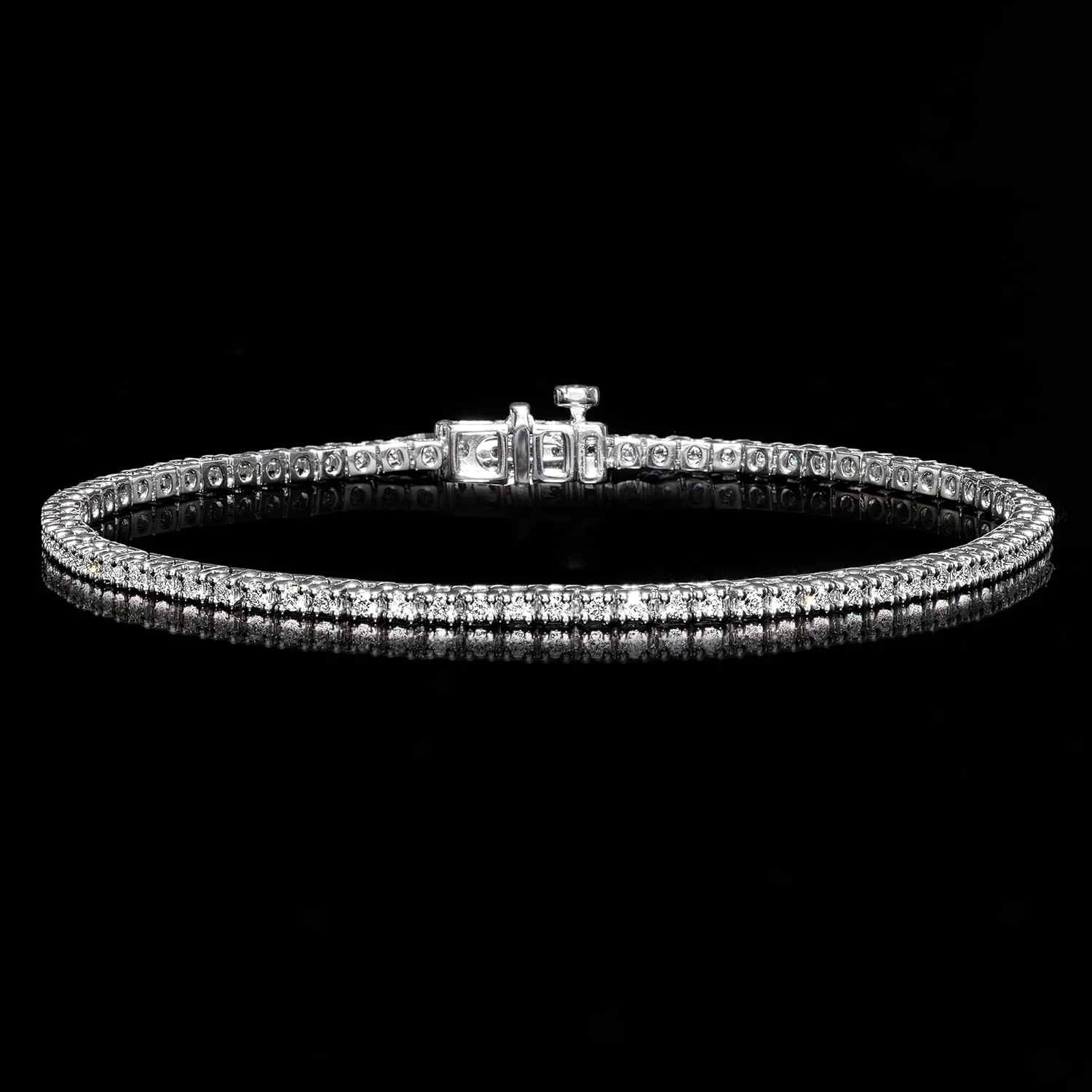 Ross-Simons 1.00 ct. t.w. Lab-Grown Diamond Tennis Bracelet in Sterling Silver