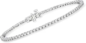 Ross-Simons 1.00 ct. t.w. Lab-Grown Diamond Tennis Bracelet in Sterling Silver