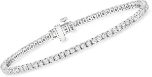 Ross-Simons 2.00 ct. t.w. Lab-Grown Diamond Tennis Bracelet in Sterling Silver