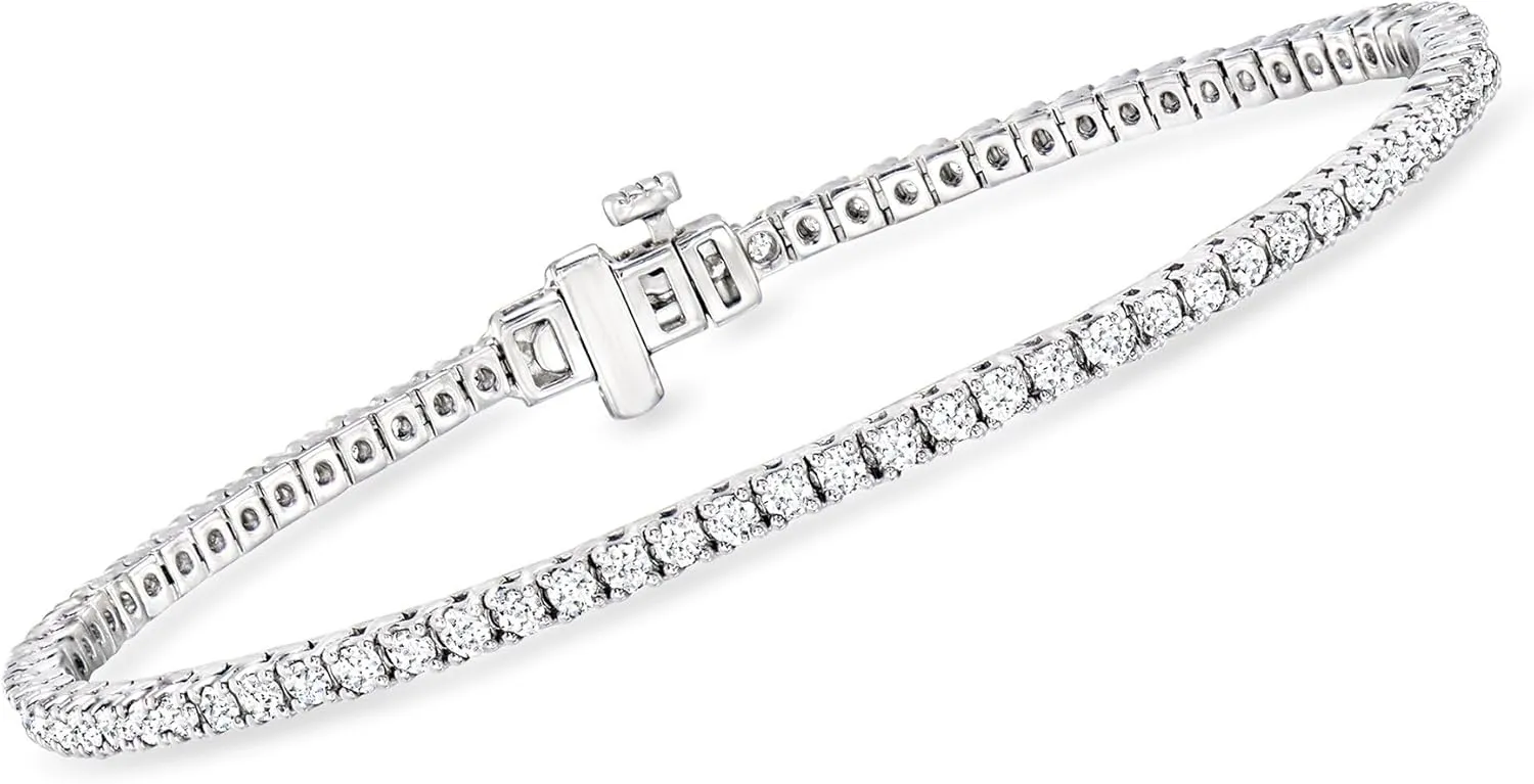 Ross-Simons 2.00 ct. t.w. Lab-Grown Diamond Tennis Bracelet in Sterling Silver