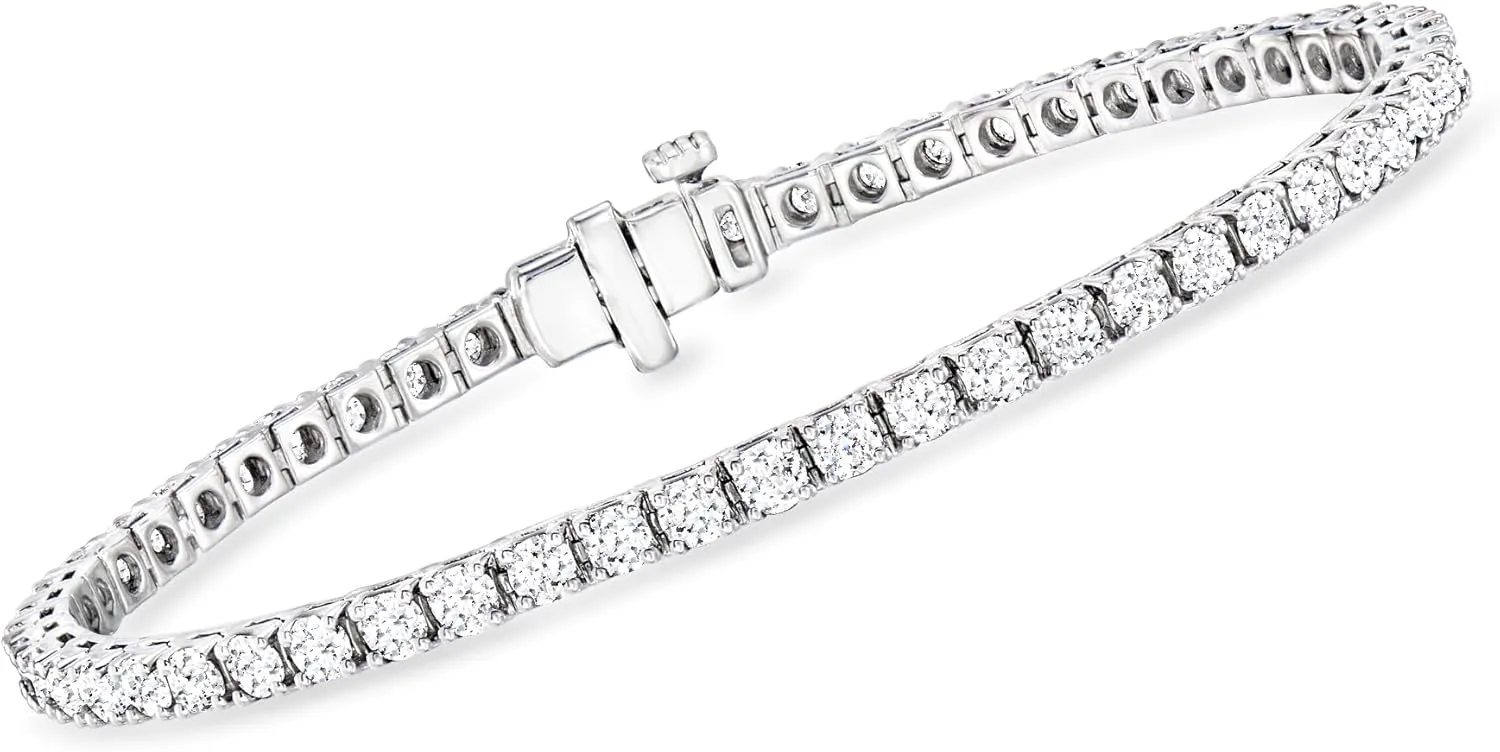 Ross-Simons 5.00 ct. t.w. Lab-Grown Diamond Tennis Bracelet in Sterling Silver