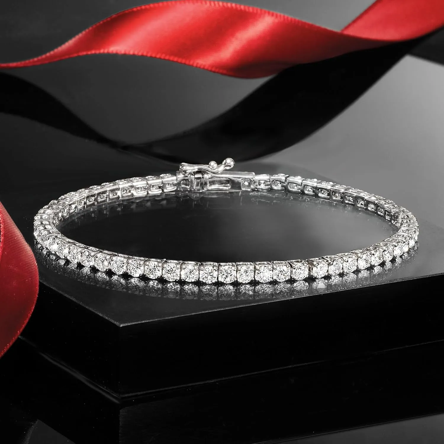 Ross-Simons 5.00 ct. t.w. Lab-Grown Diamond Tennis Bracelet in Sterling Silver