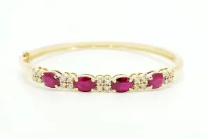 RUBY & DIAMOND BANGLE AD NO. 2661