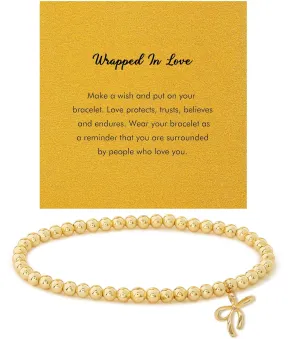 RZKING Gold Bracelets for Women, Evil Eye Butterfly Dragonfly Elephant Charm Bracelets for Women, Friendship Bracelets, Birthday, Retirement, Inspirational Gifts for Women