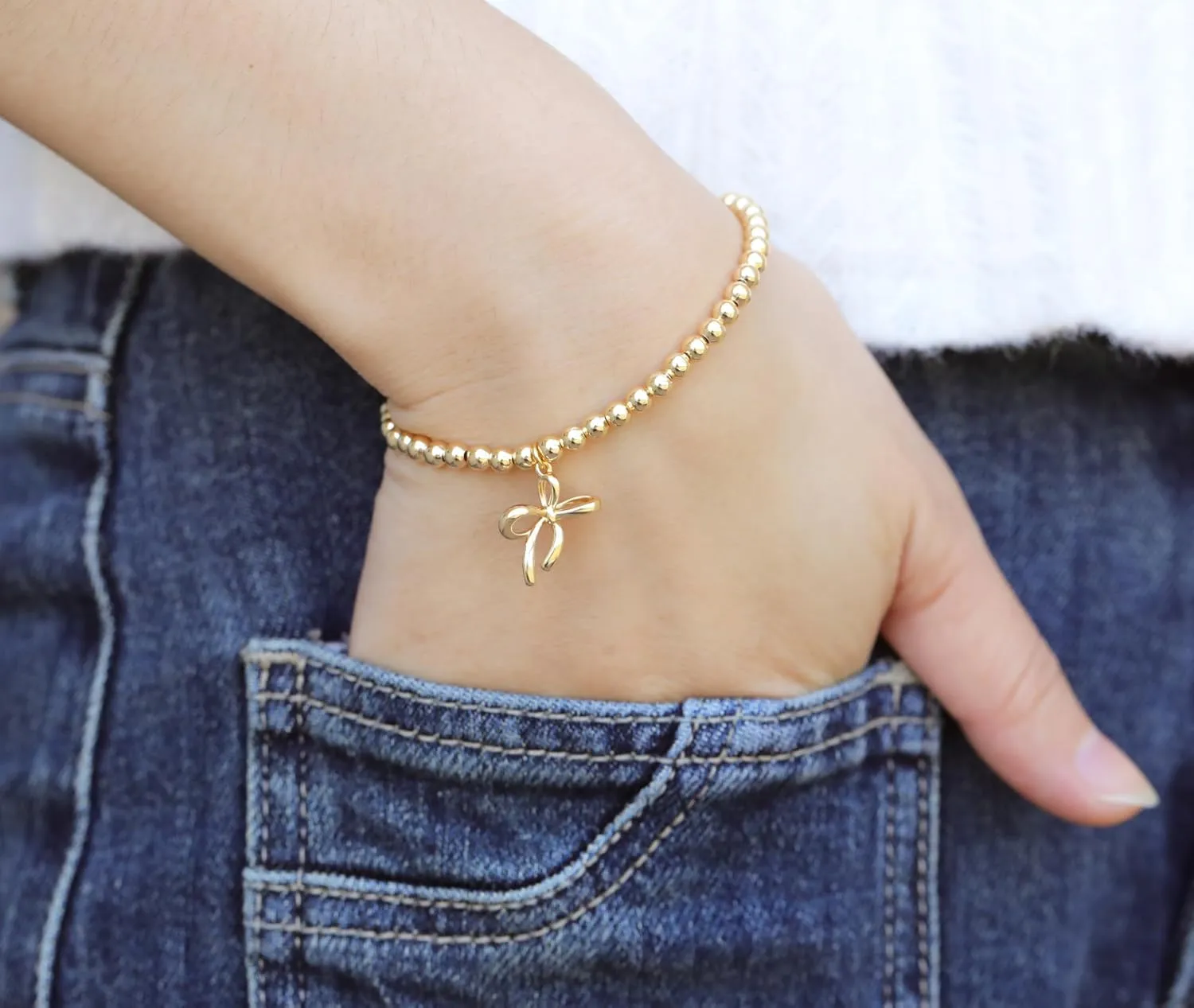 RZKING Gold Bracelets for Women, Evil Eye Butterfly Dragonfly Elephant Charm Bracelets for Women, Friendship Bracelets, Birthday, Retirement, Inspirational Gifts for Women