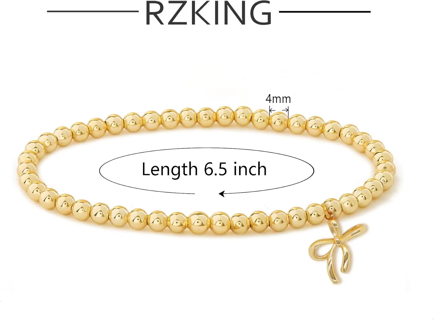 RZKING Gold Bracelets for Women, Evil Eye Butterfly Dragonfly Elephant Charm Bracelets for Women, Friendship Bracelets, Birthday, Retirement, Inspirational Gifts for Women