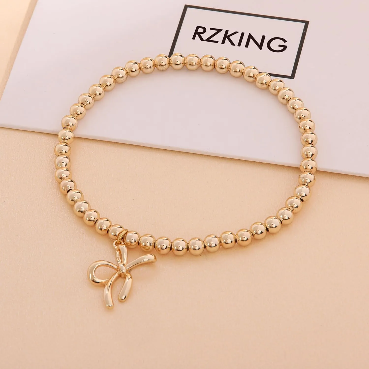 RZKING Gold Bracelets for Women, Evil Eye Butterfly Dragonfly Elephant Charm Bracelets for Women, Friendship Bracelets, Birthday, Retirement, Inspirational Gifts for Women