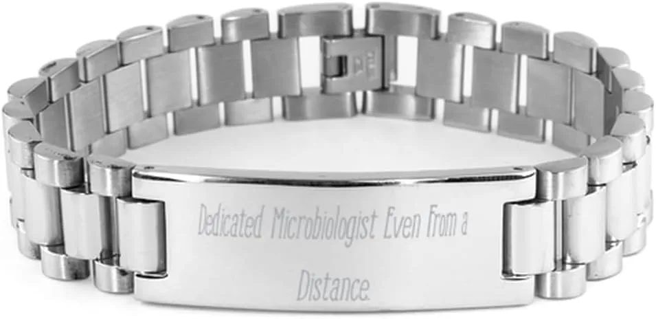 Sarcastic Microbiologist Gifts, Dedicated, Surprise Ladder Bracelet For Colleagues, Engraved Bracelet From Team Leader, Couples bracelet, Ladder bracelet meaning, Friendship bracelet, Infinity