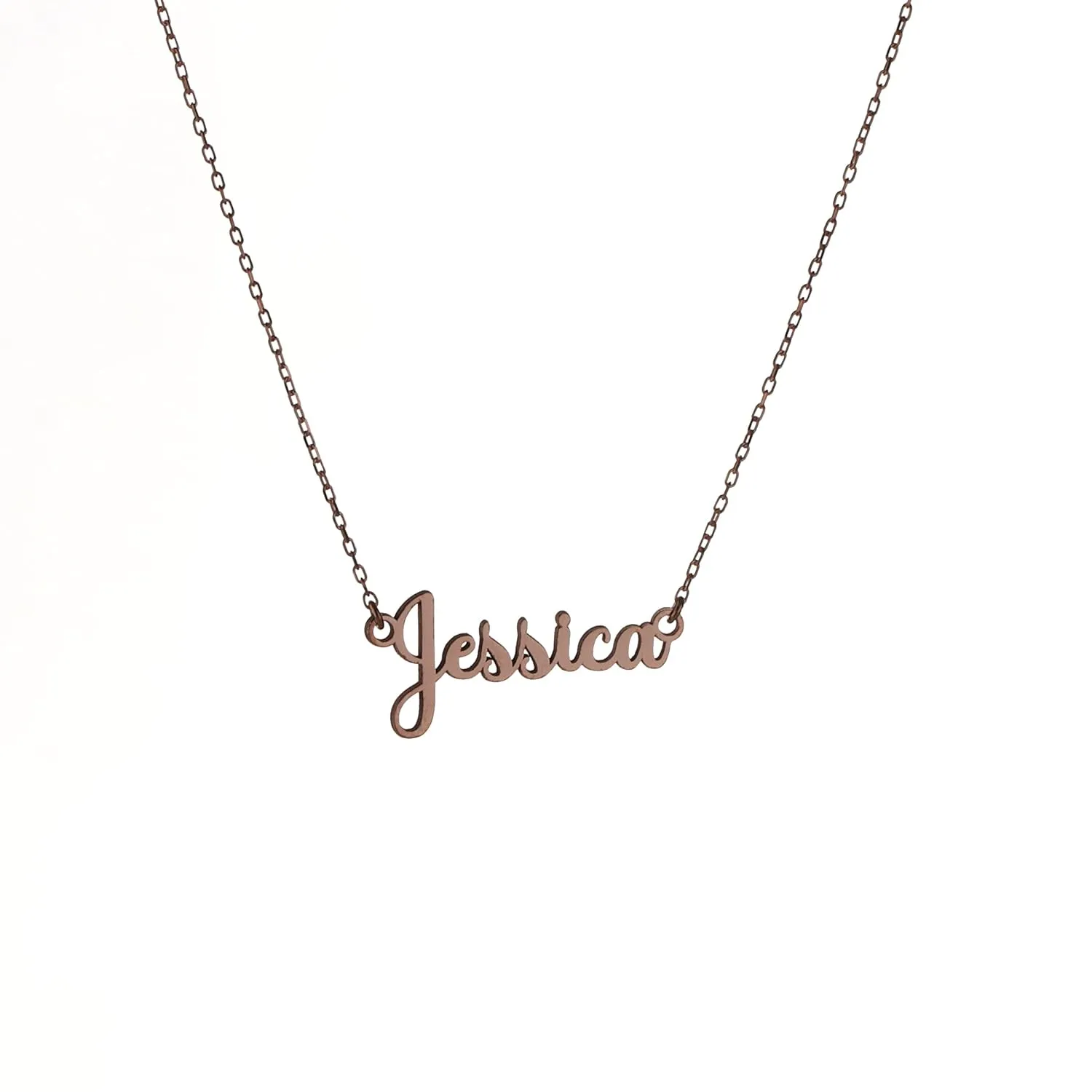 Silver Custom Made Pendant Personalized Jewelry, Personalized Name Necklace Sterling Silver Pendant, Adjustable Chain by HStudio