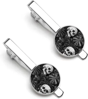 Skull Tie Clip Classic Necktie Bar Pinch Clothing Accessories for Wedding Party Business