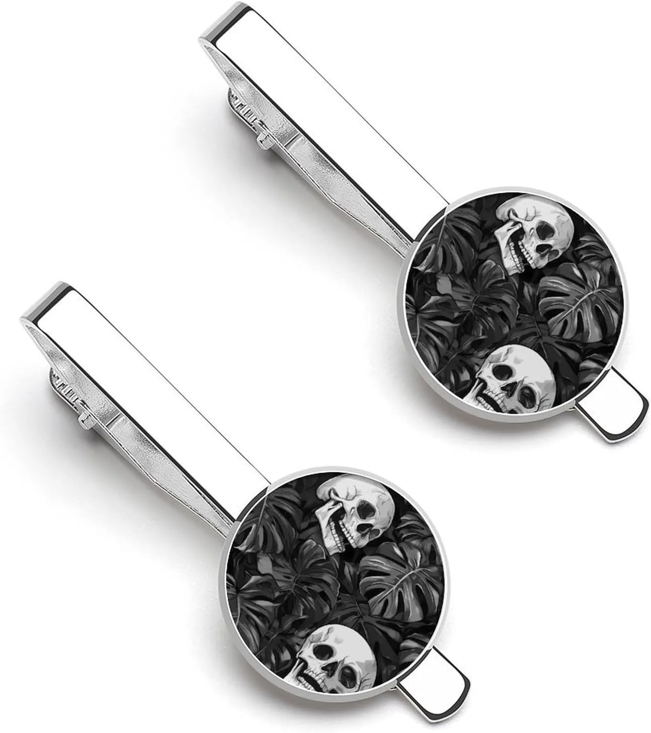 Skull Tie Clip Classic Necktie Bar Pinch Clothing Accessories for Wedding Party Business