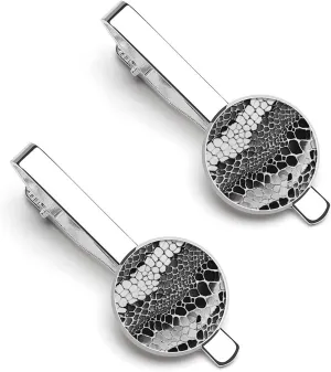 Snake Skin Tie Clip Classic Necktie Bar Pinch Clothing Accessories for Wedding Party Business