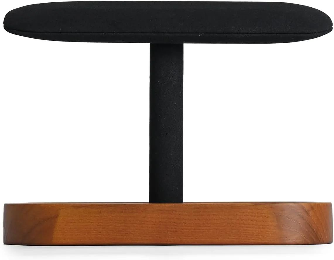 Solid Wood T-Bar Watch Display Stand for Women Men Jewelry Display Props Jewelry Organizer Holder for Watch Bracelet Rings Cufflinks(Black)