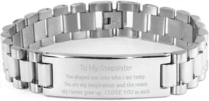Stainless Steel Bracelet Stepsister Friendship Gift Grateful Moments Christmas
