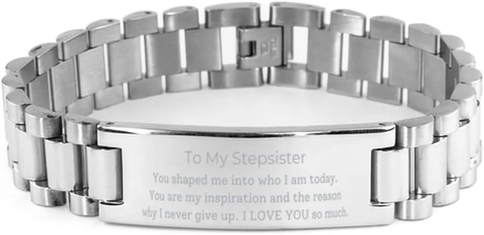 Stainless Steel Bracelet Stepsister Friendship Gift Grateful Moments Christmas