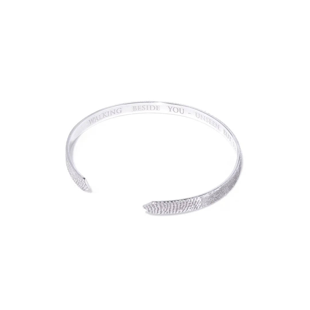 Sterling Silver Fingerprint Cuff (for him)