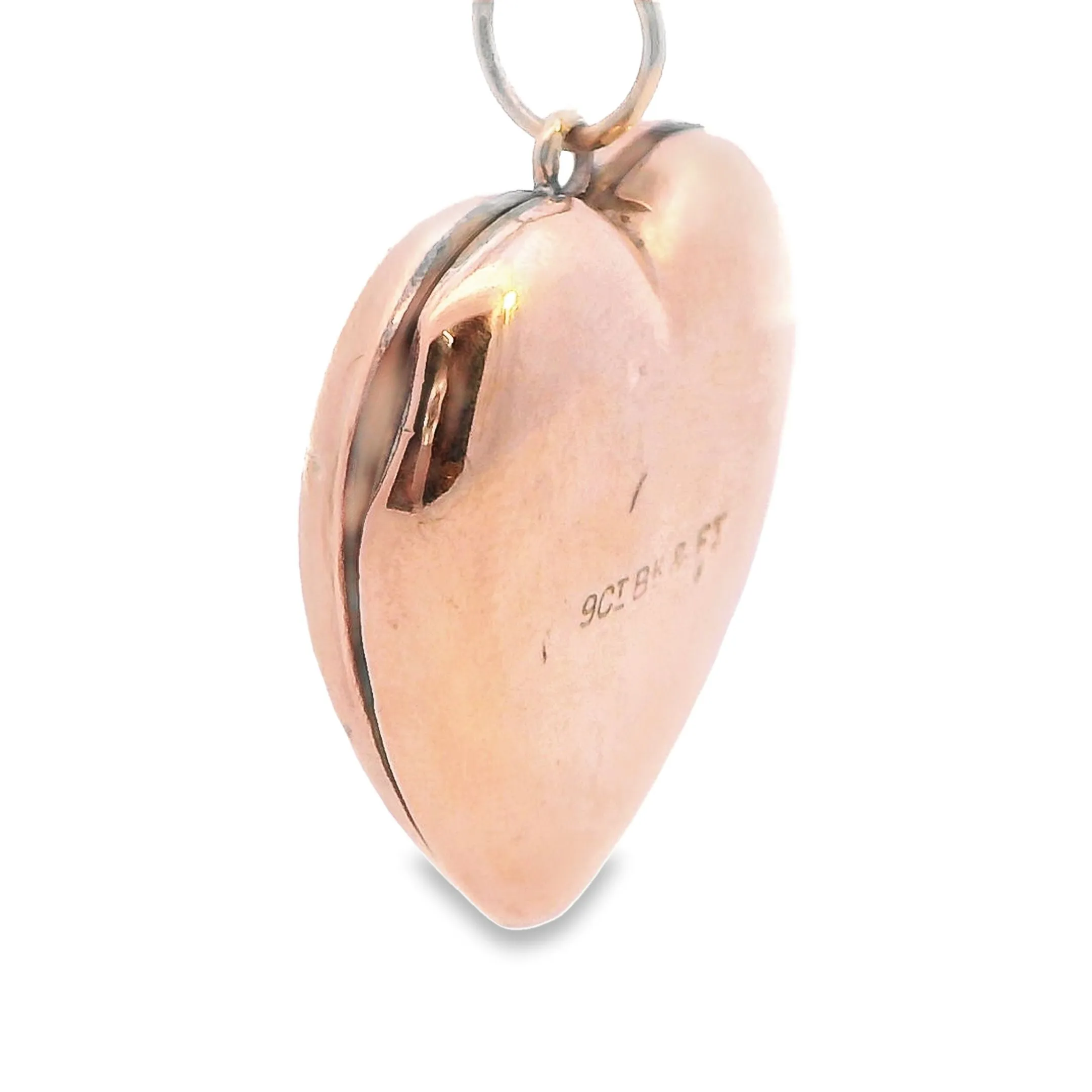 Stunning 9ct Yellow Gold Opening Heart Pendant - Perfect for Valentine's Day