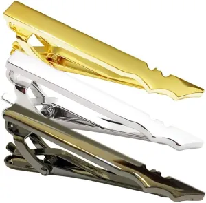 Super Hero Collection Bat Tie Clip Mens Classic Formal Occasions Tie Clip