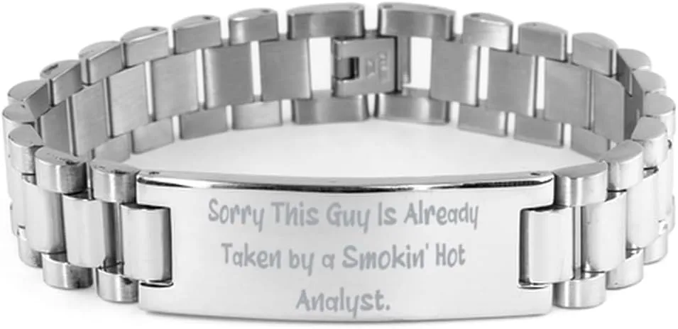 Surprise Analyst Gifts, Sorry This Guy Is Already Taken by a', Nice Birthday Ladder Bracelet Gifts For Coworkers From Colleagues, Friendship bracelet, Climbing bracelet, Gift for her, Unique gift,