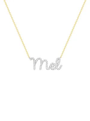 The Diamond Name Necklace 14K The Diamond Name Necklace 14K