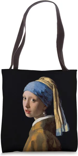 The Girl with a Pearl Earring by Johannes Vermeer Tote Bag