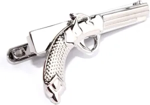 The Revolver Silver Tie Bar Rhodium Plating Rhodium Plating The Revolver Silver Tie Bar