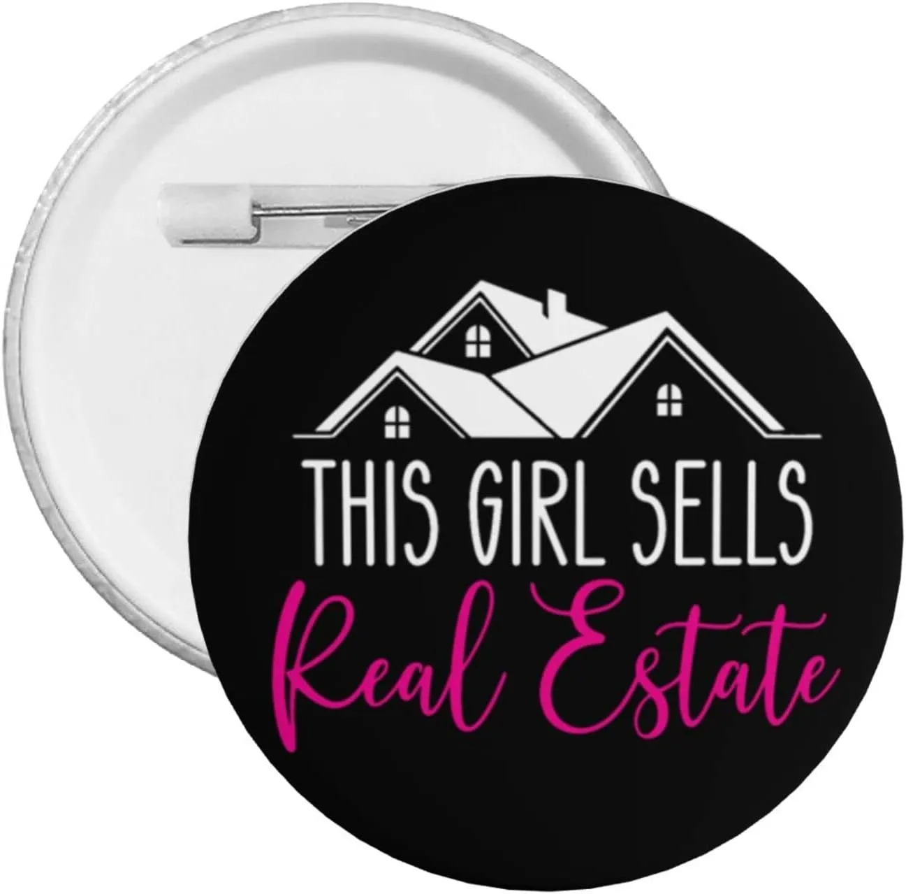 This-Girl-Sells-Real-Estate-Gifts for Women Girls Gifts Pins Brooch Women Cute Pins Backpacks Brooches for Birthday Gifts - Small