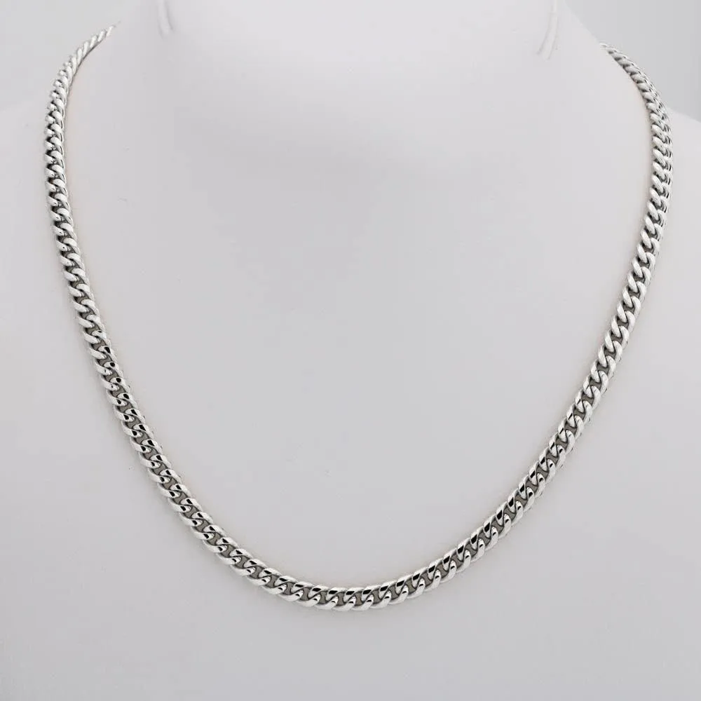 To My Grandson Necklace - Cuban Link Chain with Message Card and Gift Box