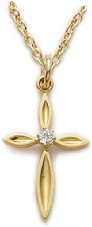 True Faith Jewelry Gold Cross Pendant Necklace Religious Jewelry