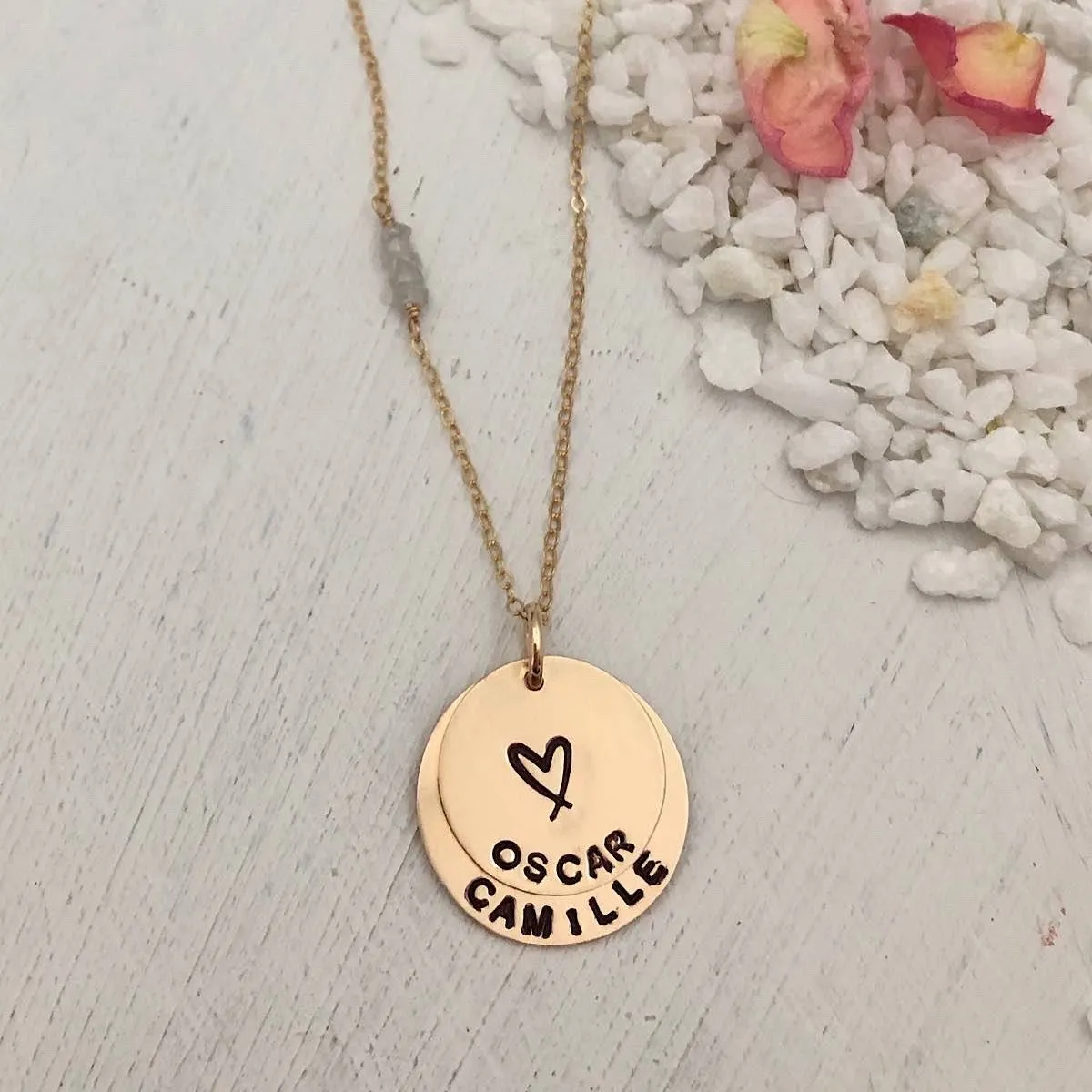Vida Double Disc Necklace