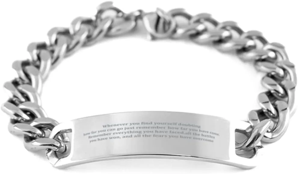 Whenever You find Yourself doubting Bracelet,Sobriety Gifts for Men Women,Gifts for Sobriety,Sobriety Bracelet,Serenity Prayer,Sober Gifts,Cuban Bracelet