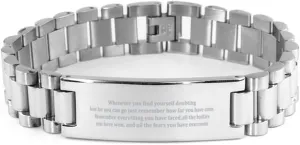 Whenever You find Yourself doubting Bracelet,Sobriety Gifts for Men Women,Gifts for Sobriety,Sobriety Bracelet,Serenity Prayer,Sober Gifts,Ladder Bracelet