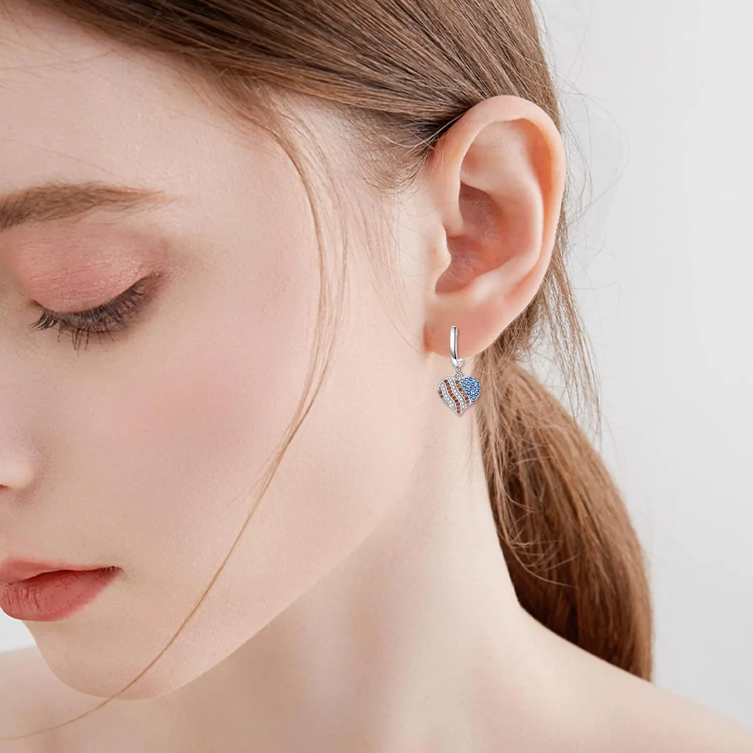 Women Ladies Earrings 925 Sterling Silver Drop &Dangle Earring Stud Hypoallergenic Jewelry
