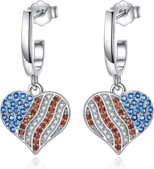 Women Ladies Earrings 925 Sterling Silver Drop &Dangle Earring Stud Hypoallergenic Jewelry