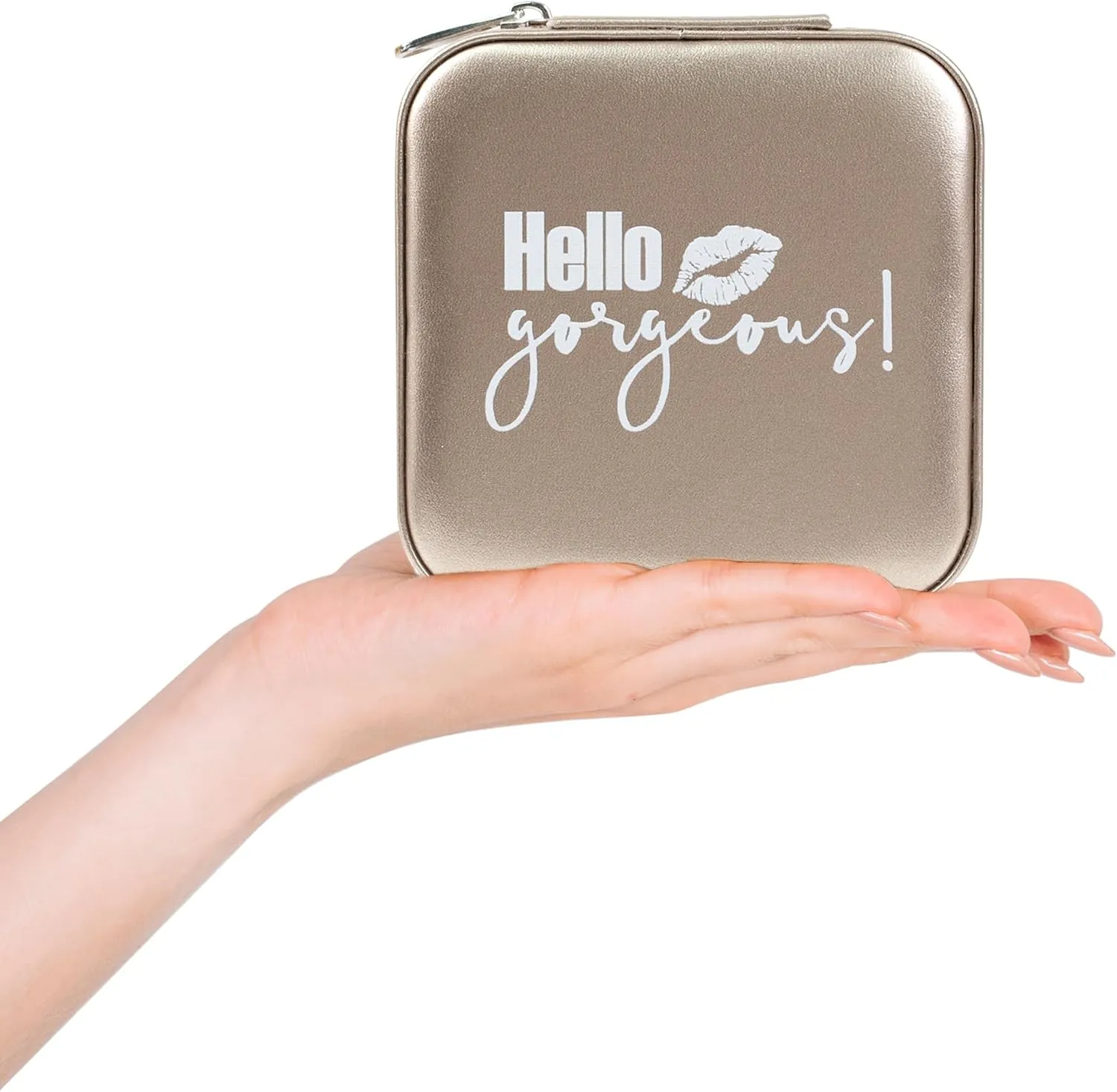 Women's Personalized Travel Jewelry Case, Small Jewelry Holder Organizer