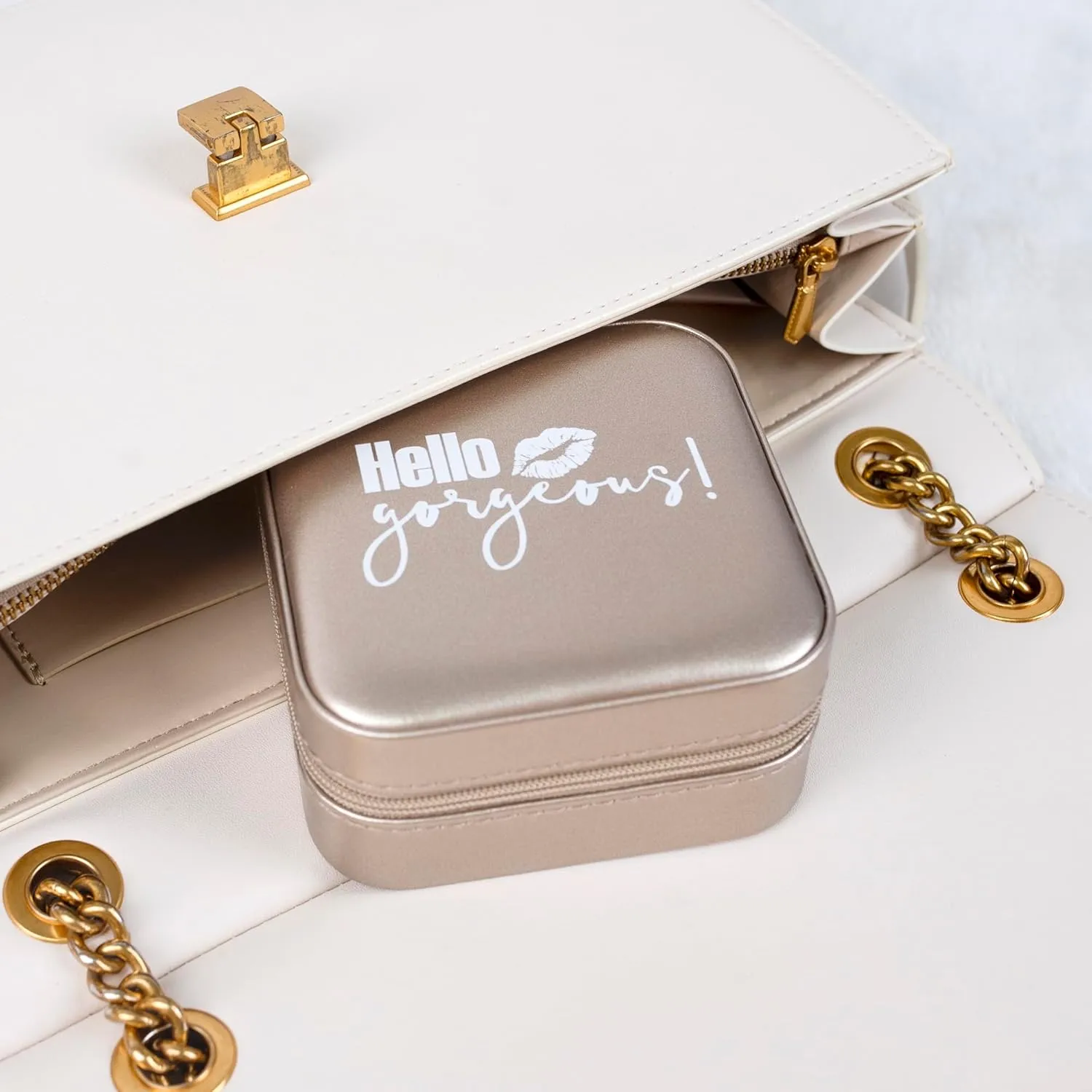 Women's Personalized Travel Jewelry Case, Small Jewelry Holder Organizer